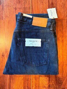 Levi's Made & Crafted Ruler Straight Jeans Winter Night 32x34 NWT Mineral Crocki